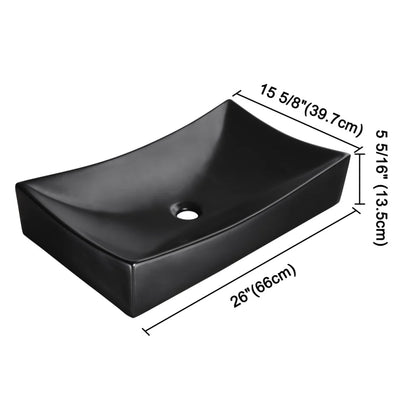 Bailey Porcelain Vessel Bathroom Sink