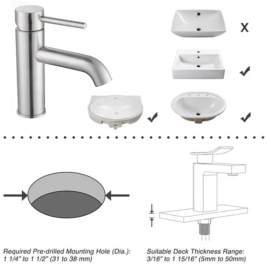 Caius Bathroom Lavatory Faucet