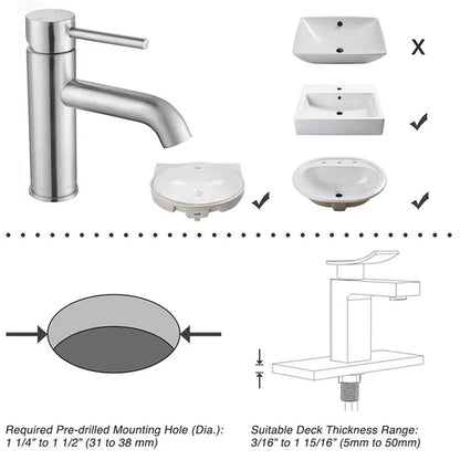 Caius Bathroom Lavatory Faucet
