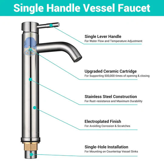 Deacon Bathroom Vessel Faucet