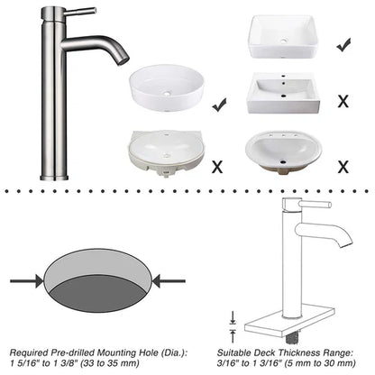 Deacon Bathroom Vessel Faucet