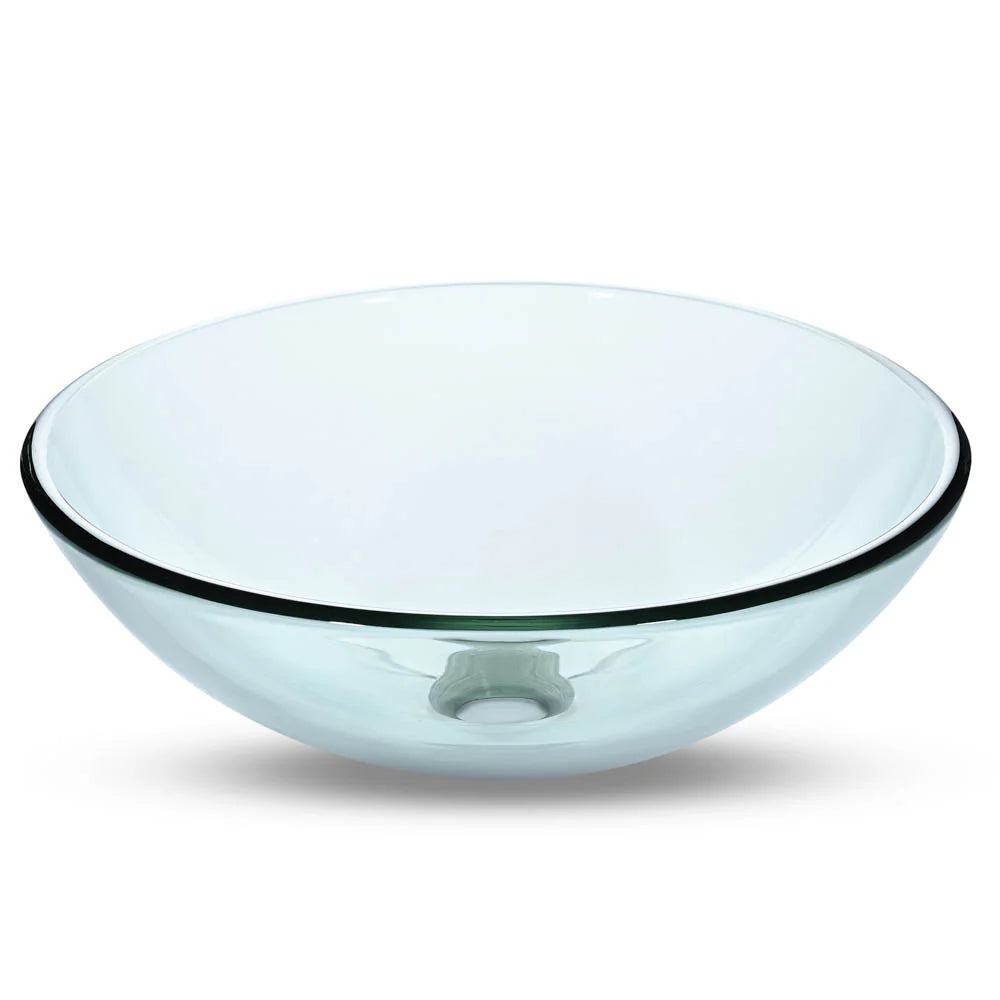 Emmett Tempered Glass Vessel Bathroom Sink