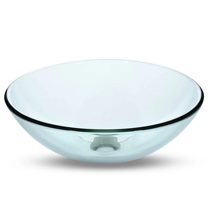 Emmett Tempered Glass Vessel Bathroom Sink