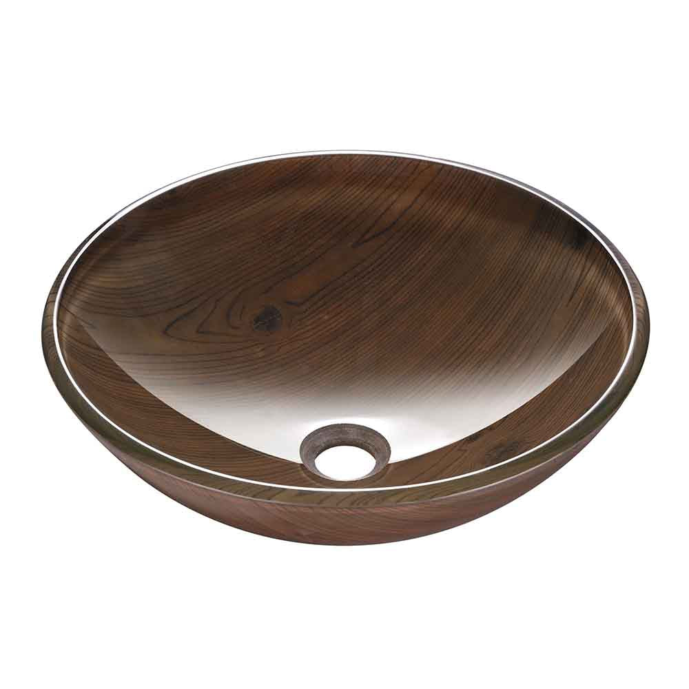 Finlay Tempered Glass Vessel Bathroom Sink