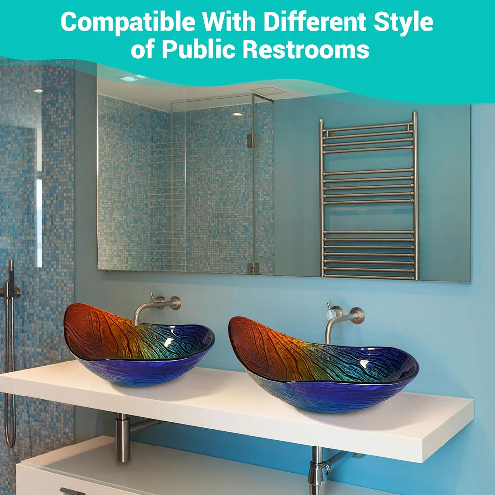 Grayson Tempered Glass Vessel Bathroom Sink