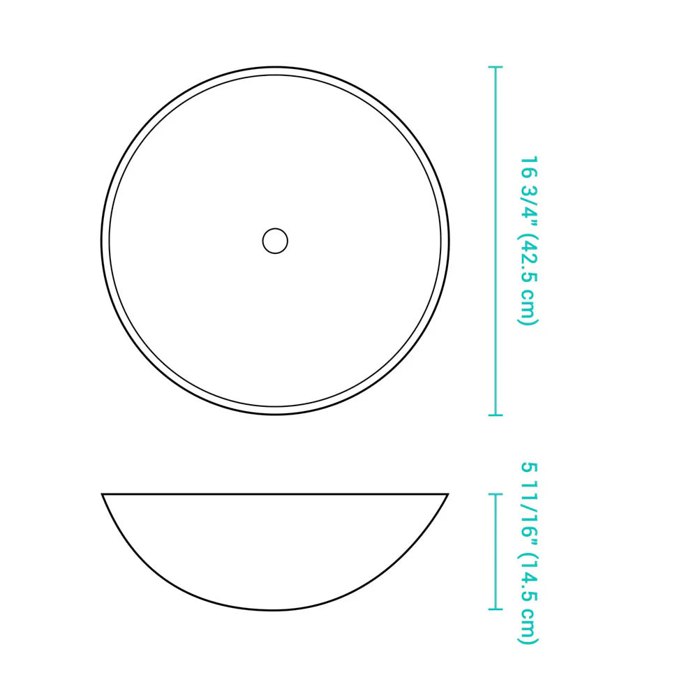 Navaeh Tempered Glass Vessel Bathroom Sink