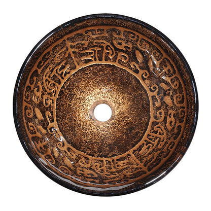 Navaeh Tempered Glass Vessel Bathroom Sink