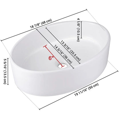 Nyx Porcelain Vessel Bathroom Sink