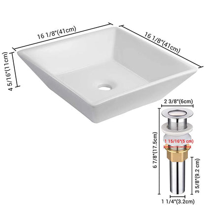 Raphael Ceramic Vessel Bathroom Sink