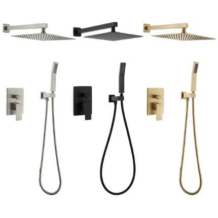 Tabitha shower faucet with side wand, squared