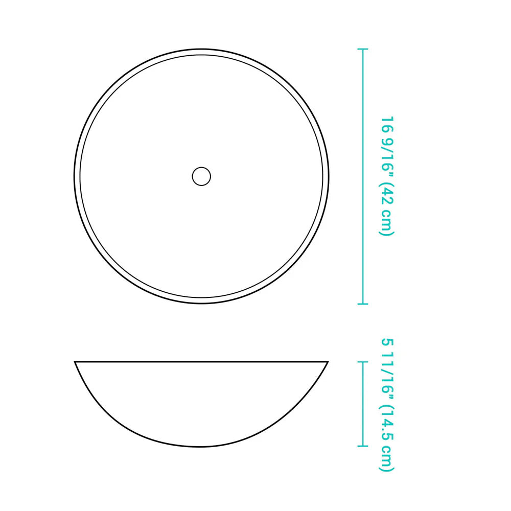 Whitney Tempered Glass Vessel Bathroom Sink