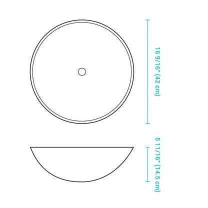 Whitney Tempered Glass Vessel Bathroom Sink