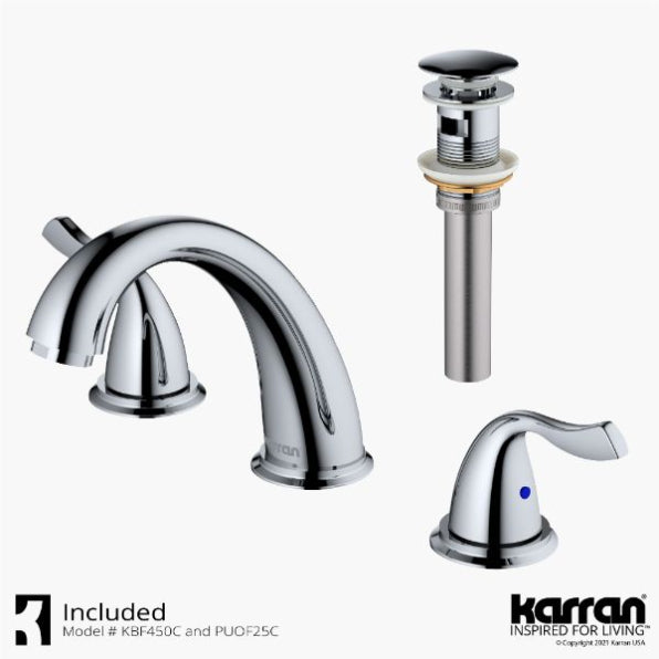 Fulham 8" Widespread Bathroom Lavatory Faucet