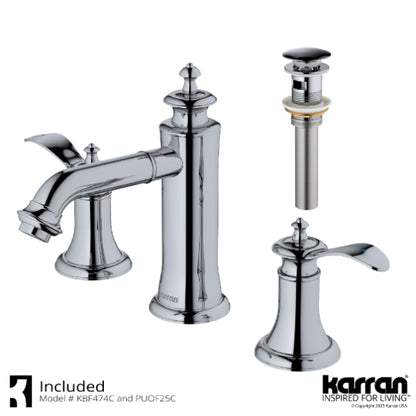 Vineyard 8" Widespread Bathroom Lavatory Faucet