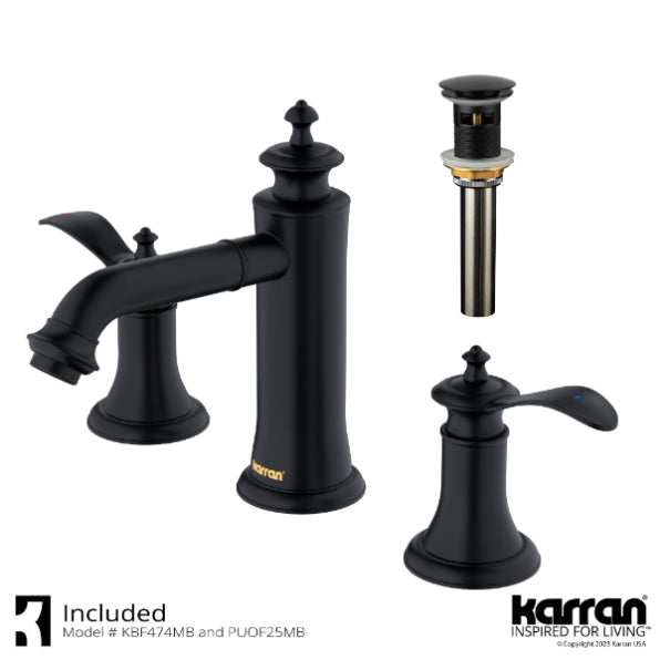 Vineyard 8" Widespread Bathroom Lavatory Faucet