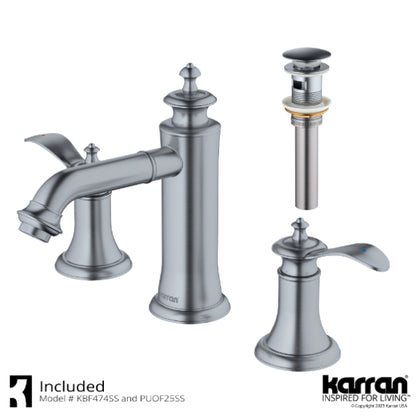 Vineyard 8" Widespread Bathroom Lavatory Faucet