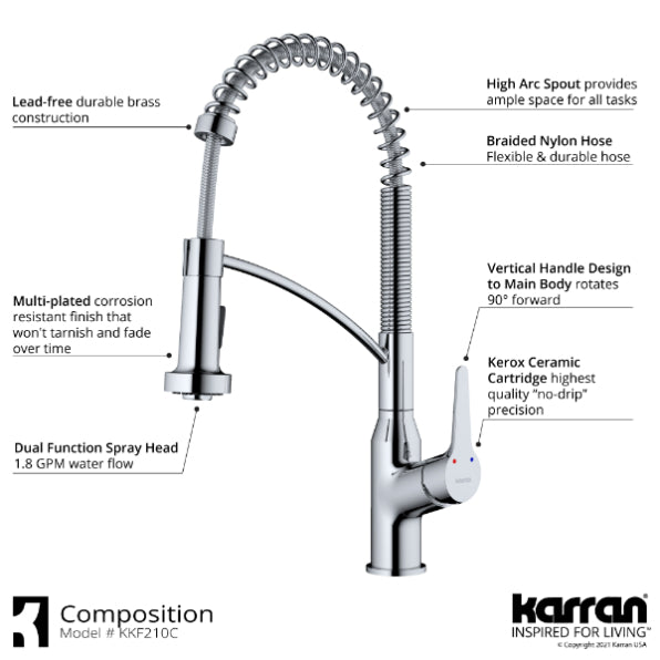 Scottsdale Kitchen Faucet with Matching Soap Dispenser