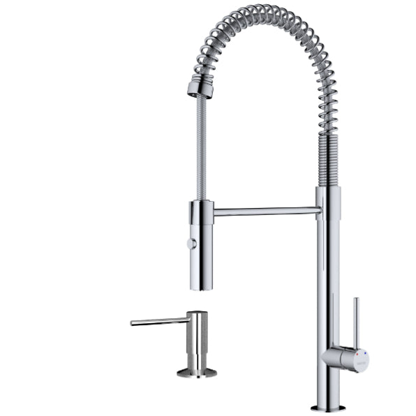 Bluffton Kitchen Faucet with Matching Soap Dispenser