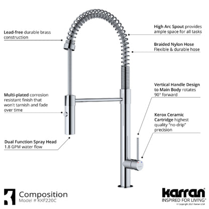 Bluffton Kitchen Faucet with Matching Soap Dispenser