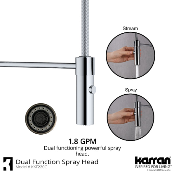 Bluffton Kitchen Faucet with Matching Soap Dispenser