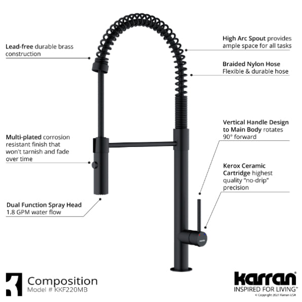 Bluffton Kitchen Faucet with Matching Soap Dispenser