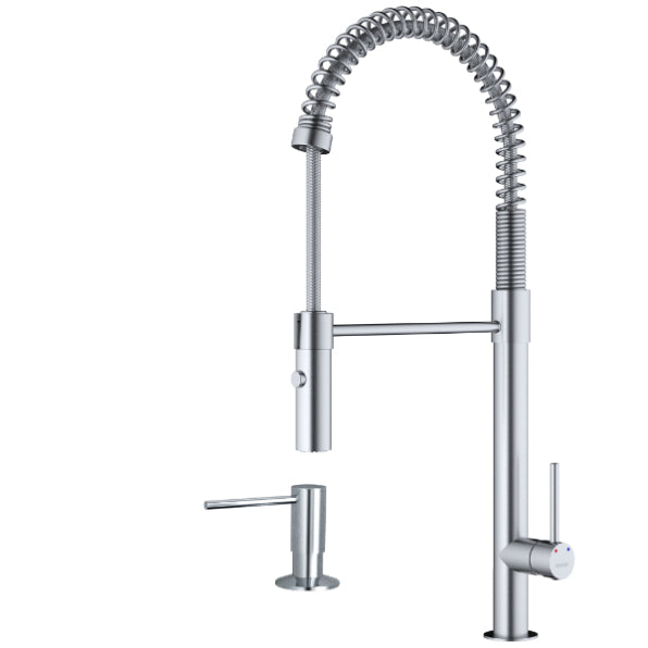 Bluffton Kitchen Faucet with Matching Soap Dispenser