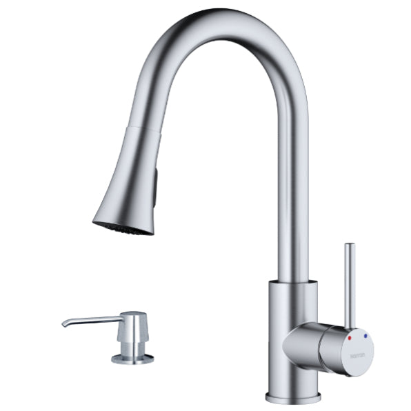 Weybridge Kitchen Faucet with Matching Soap Dispenser