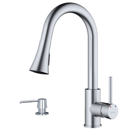 Weybridge Kitchen Faucet with Matching Soap Dispenser