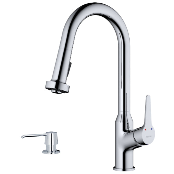 Dockton Kitchen Faucet with Matching Soap Dispenser