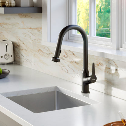 Dockton Kitchen Faucet with Matching Soap Dispenser