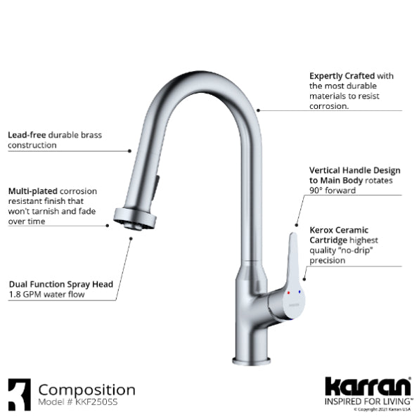 Dockton Kitchen Faucet with Matching Soap Dispenser