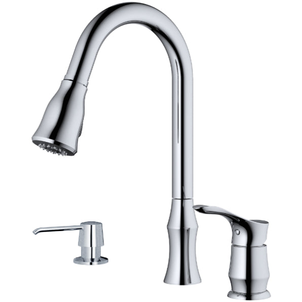 Hillwood Kitchen Faucet with Matching Soap Dispenser