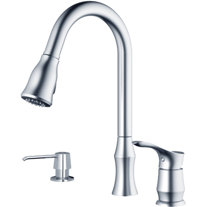 Hillwood Kitchen Faucet with Matching Soap Dispenser