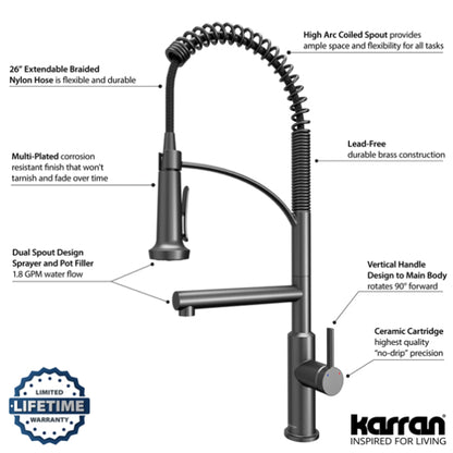 Adlington Kitchen Faucet with Pot Filler