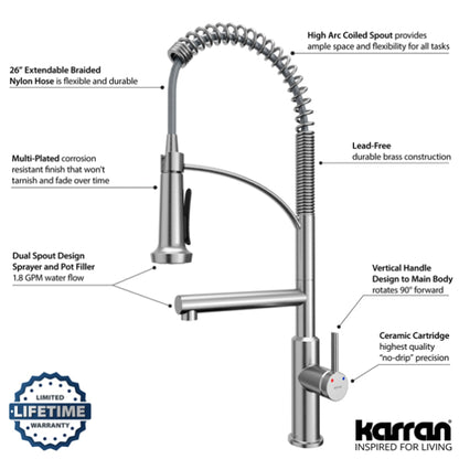 Adlington Kitchen Faucet with Pot Filler