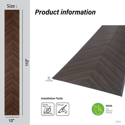 Alder Herringbone Polypropylene Interior Decorative Wall Panel