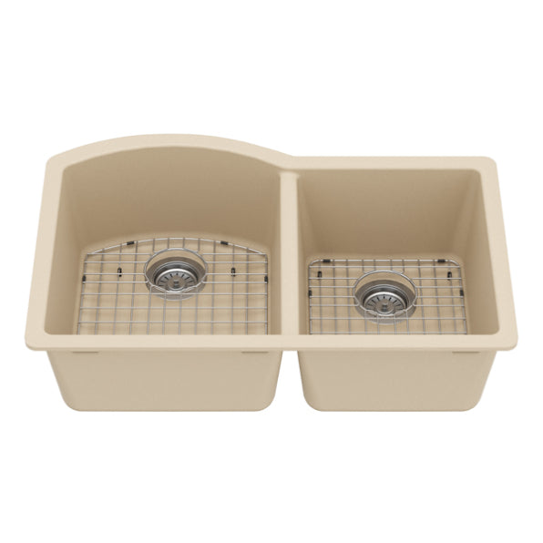 Stonera 32" Quartz Composite Undermount Double Basin Kitchen Sink