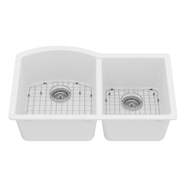 Stonera 32" Quartz Composite Undermount Double Basin Kitchen Sink