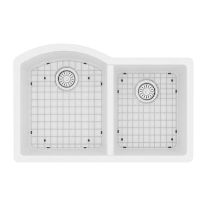 Stonera 32" Quartz Composite Undermount Double Basin Kitchen Sink