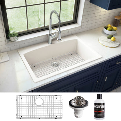 Tudor 33" Quartz Composite Top Mount Kitchen Sink