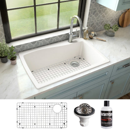 Tidal 34" Quartz Composite Top Mount Kitchen Sink