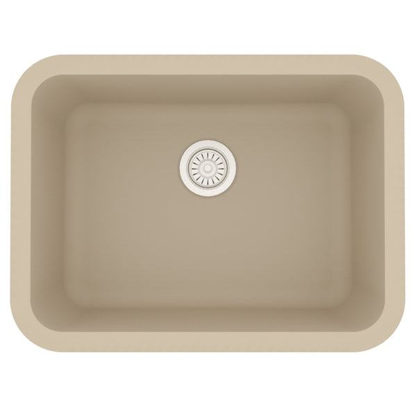 Seamless 24" Quartz Composite Undermount Kitchen Sink