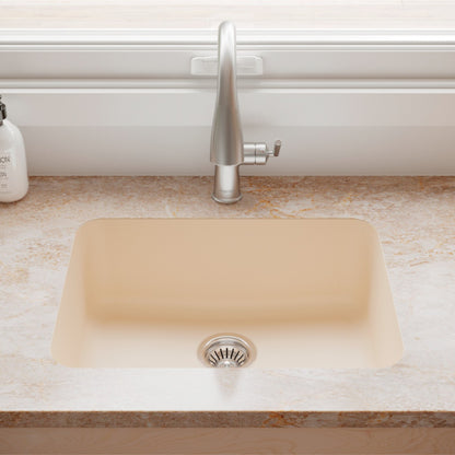 Seamless 24" Quartz Composite Undermount Kitchen Sink