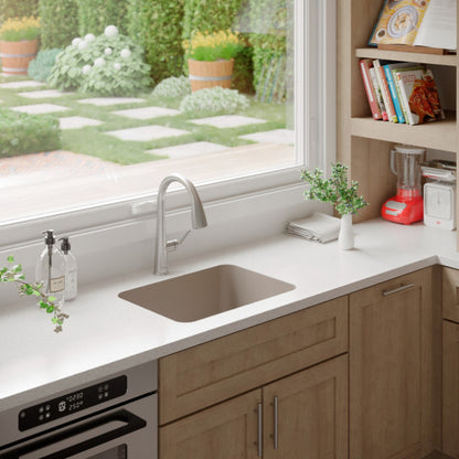 Seamless 24" Quartz Composite Undermount Kitchen Sink