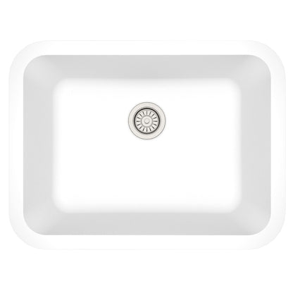 Seamless 24" Quartz Composite Undermount Kitchen Sink