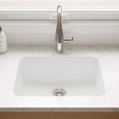 Seamless 24" Quartz Composite Undermount Kitchen Sink