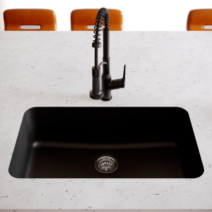 Seamless 31" Quartz Composite Undermount Kitchen Sink