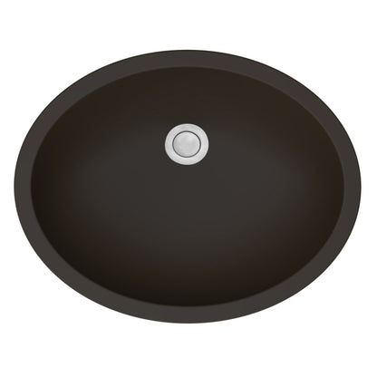 Karran Seamless Round Quartz Composite Undermount Bathroom Sink