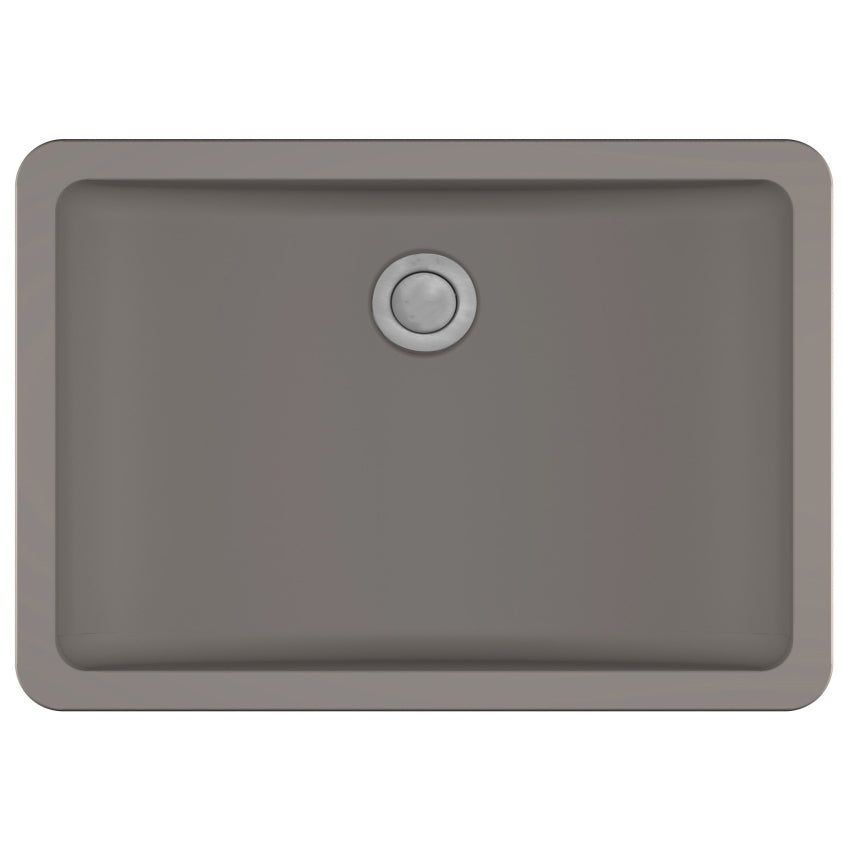 Karran Seamless Rectangular Quartz Composite Undermount Bathroom Sink