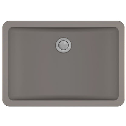 Karran Seamless Rectangular Quartz Composite Undermount Bathroom Sink